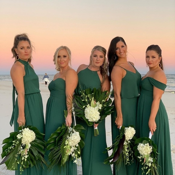 Azazie Dark Green Kaitlynn Bridesmaid ...